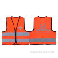 Orange Safety Vest Breathable Mesh Ansi Class 2 Safety Children Vest Factory